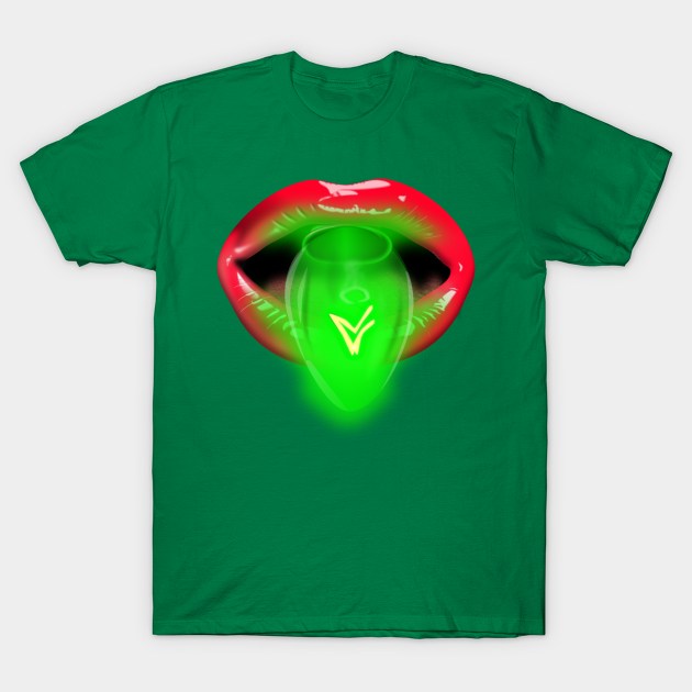 Green Christmas Light T-Shirt by JAC3D